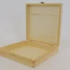 Wood Cigar Box with Gold Latch – Large
