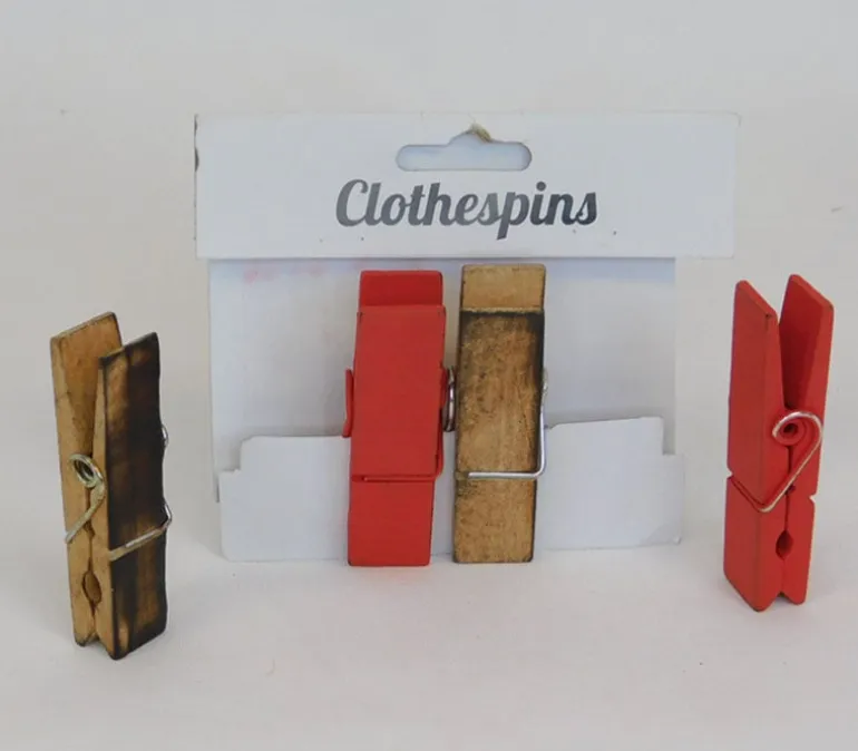 Wood Clothespins – 4 Piece