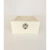 Wooden Box with Glass Lid and Latch – Medium