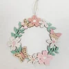 Wooden Flower Wreath