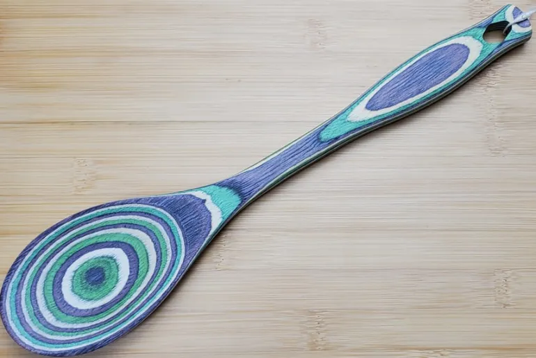 12″ Wooden Slotted Spoon – Horizon