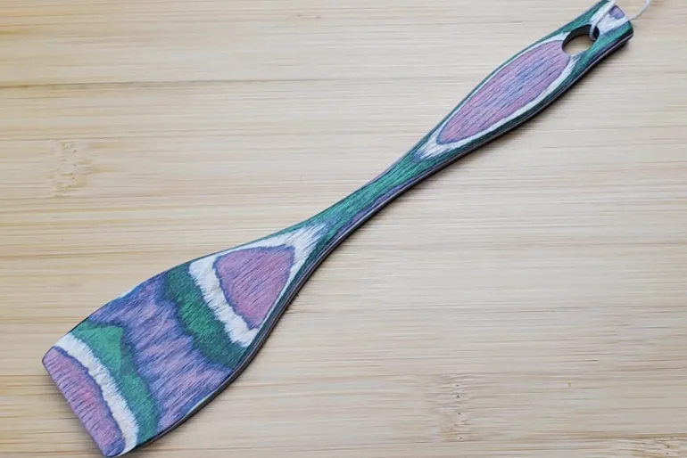 12″ Wooden Slotted Spoon – Horizon