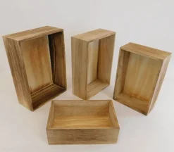 Wood Finish Crate – Small