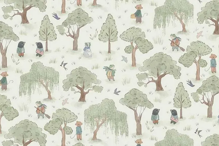 Woodland Willow Forest Scenic