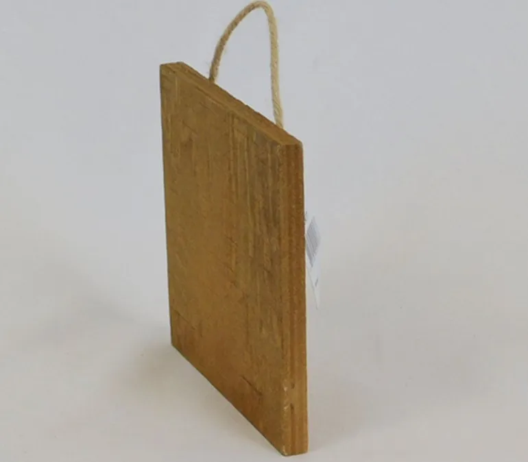 Wood Plaque – Natural/White