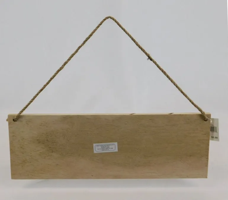 Wood Slat Board Plaque