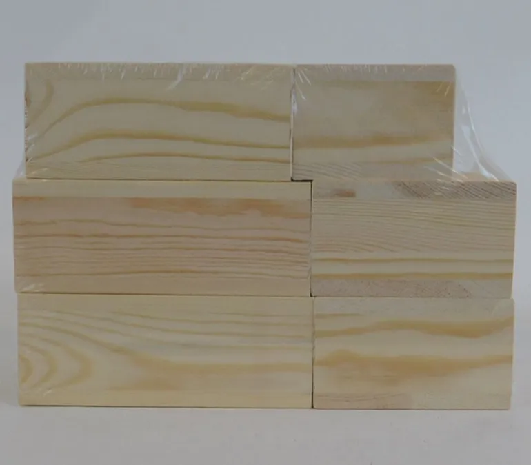 Wood Square Block – Large Unfinished Craft Cube