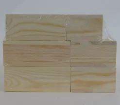 Wood Square Block – Medium Unfinished Craft Cube