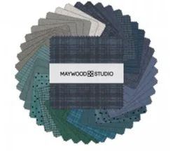 Woolies Flannel 5-inch Charm Square Stormy 42 Piece