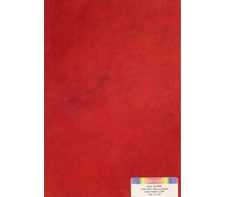 20-80 Wool/Rayon Blend Felt – 12-inch x 18-inch – Shocking Pink