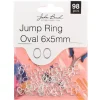 6x5mm Jump Ring Oval – Silver 98 pcs