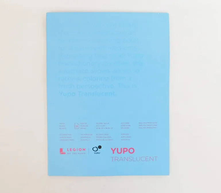 Yupo Paper Pad – 10/Sheets – 104lb Transparent (view sizes)
