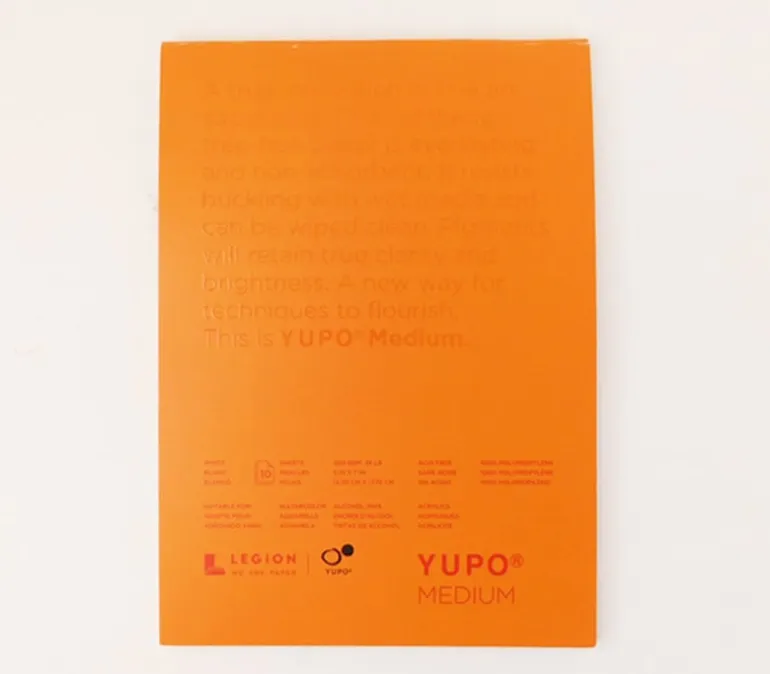 Yupo Paper Pad – 10/Sheets – White (view sizes)